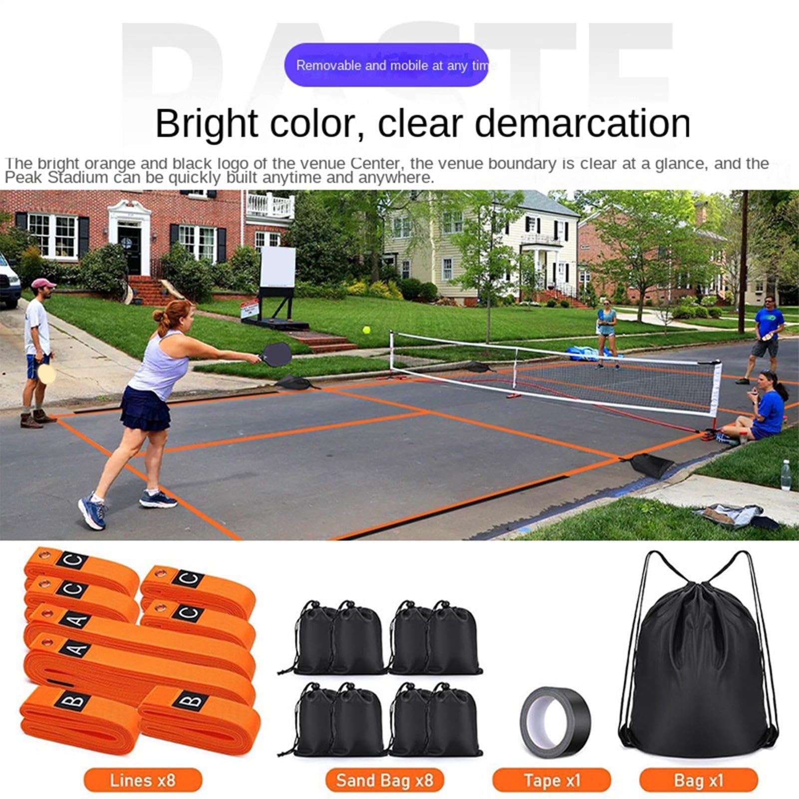 Marcatori da pista per nastro portatile per contrassegnare linee con 8