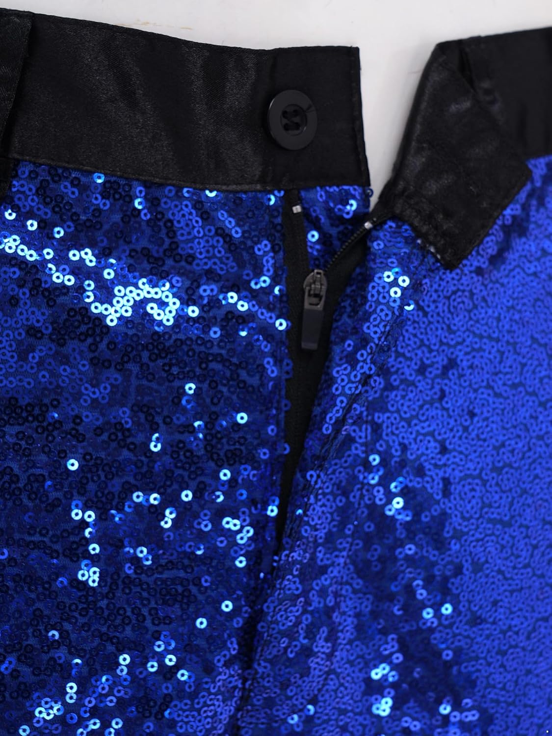 JEYPINMI Men Sequin Dress Pants Straight Leg Glitter Trousers for Stage Performance Night Club Party