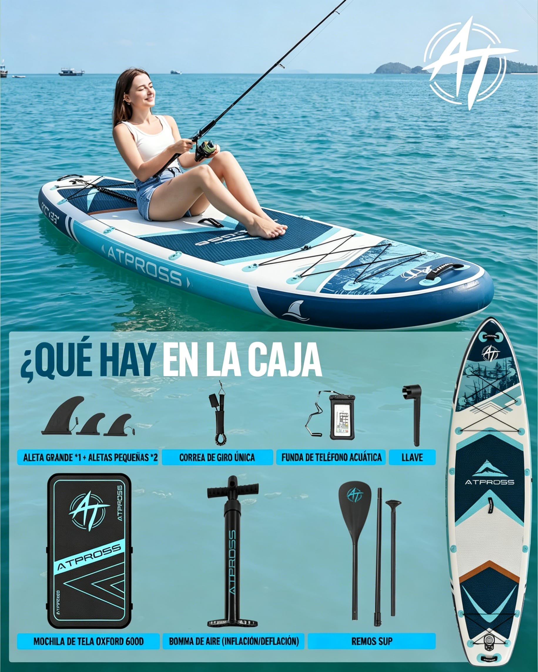 Tabla de Paddle Surf Hinchable con Asiento de Kayak y Accesorios, 320x84cm Sup Extra Ancha para 2 Personas, Carga 200kg, Kayak Hinchable Estable y Antideslizante para Adultos y Surf