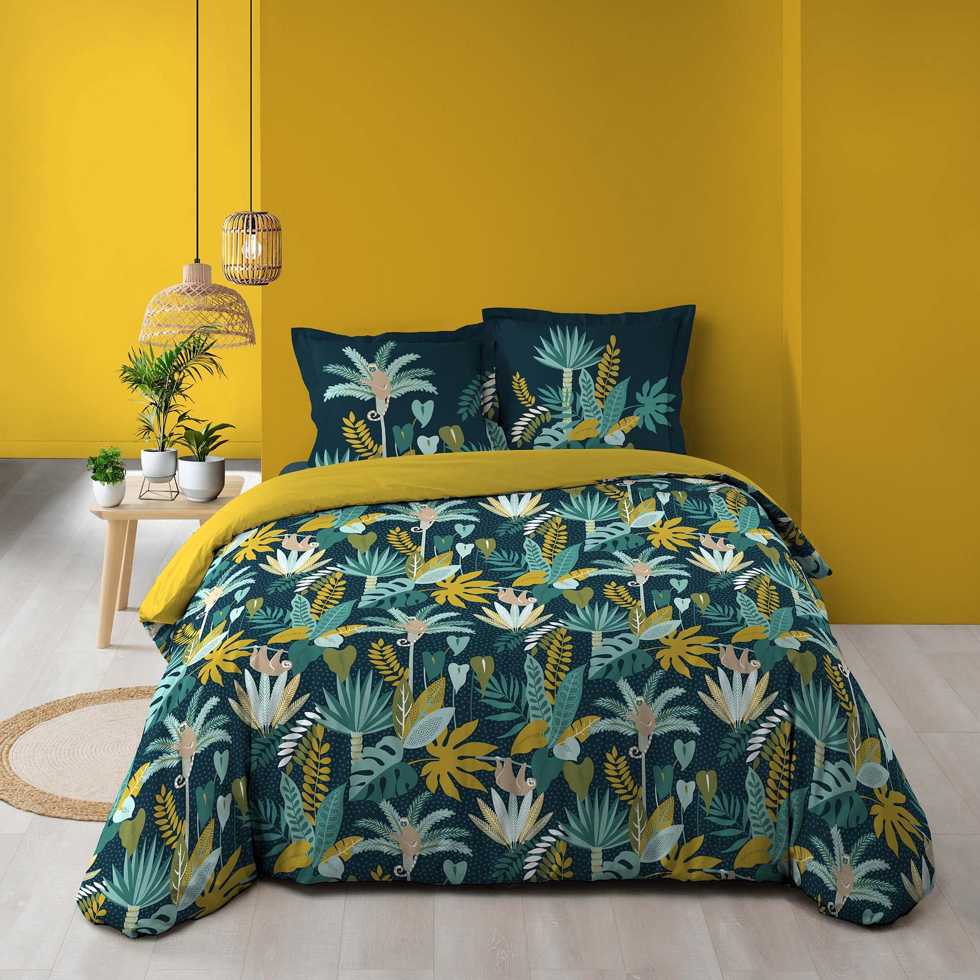 Parure De Lit 3 Pièces Douceur D'Intérieur 240x220cm - Percale Coton 100%