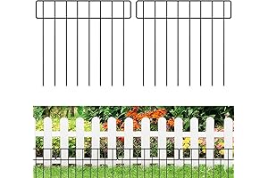 No Dig Metal Fence: 30ft Rustproof Animal Barrier for Dogs and Rabbits