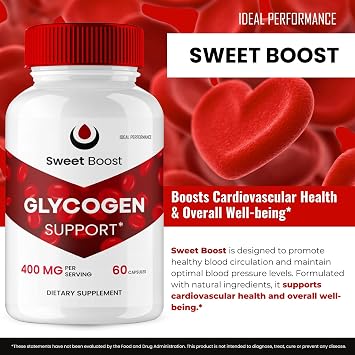 Sweet Boost Capsules, SweetBoost Glycogen Support Pills, Sweet Boost Dietary Supplement, Maximum Strength SweetBoost Glyco Support Advanced Formula, SweetBoost Pills, Sweet Boost Reviews (2 Pack)