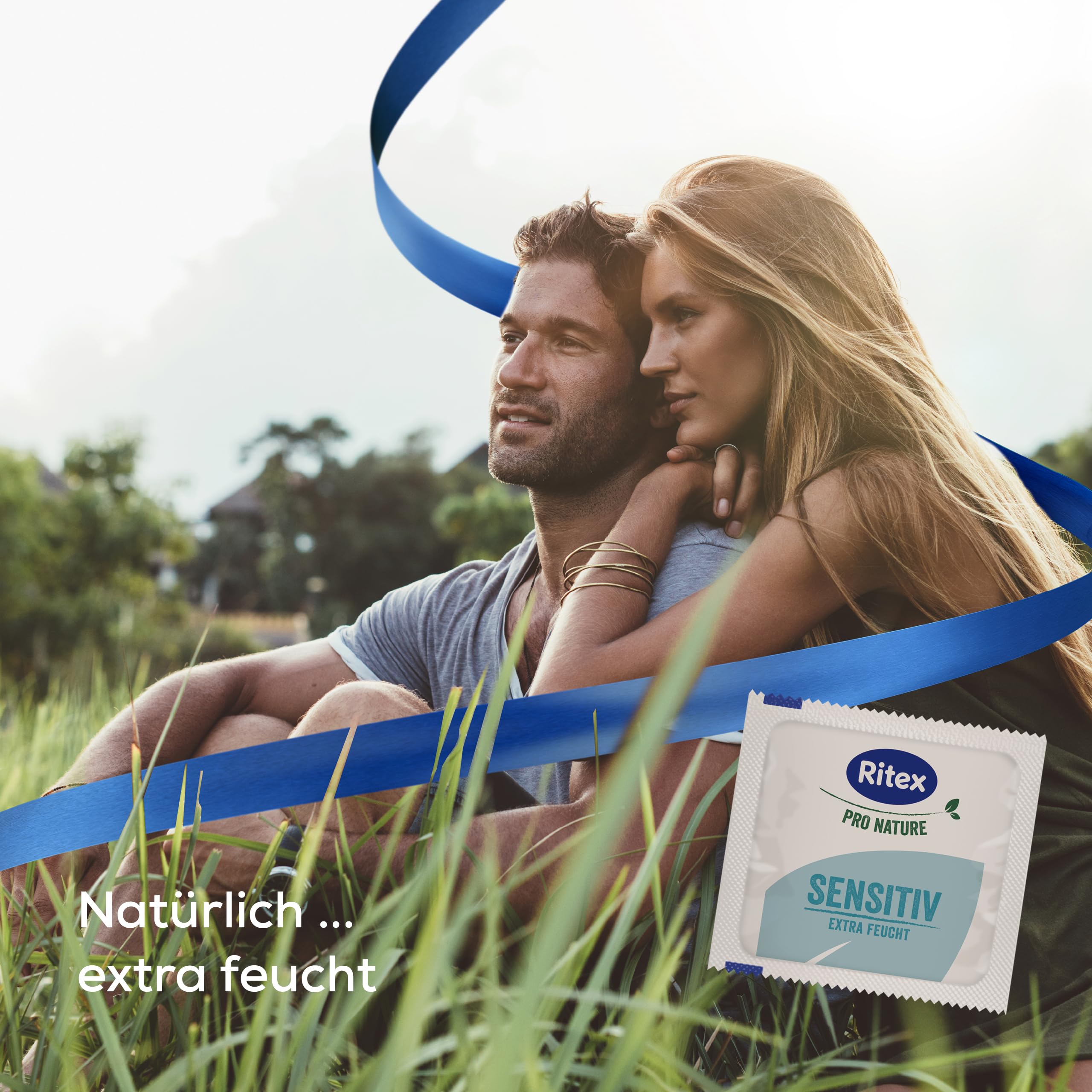 Ritex Pro Nature Sensitiv Kondome auf Längsschnitt