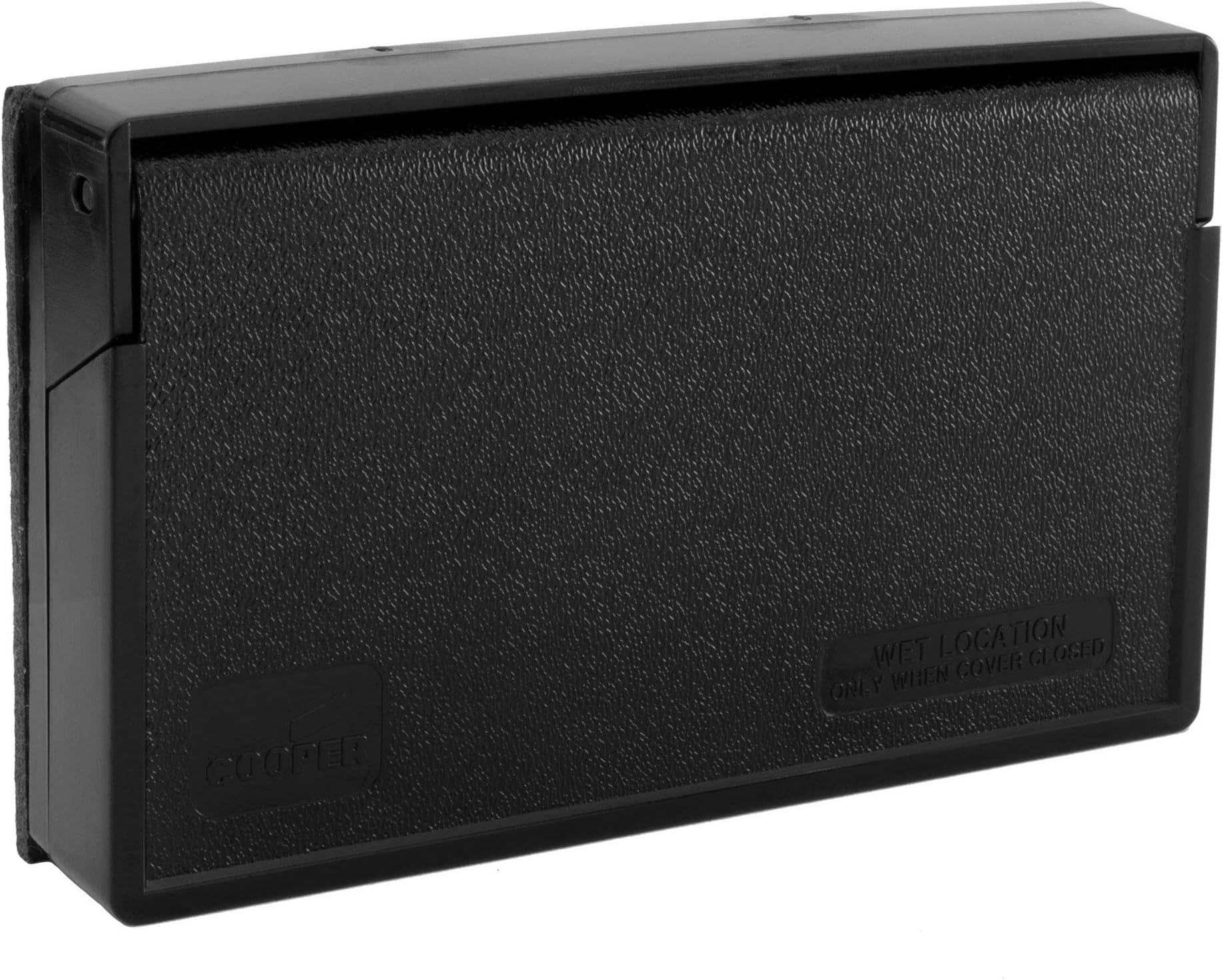 RV Exterior Power Outlet Cover Plate | For GFI/GFCI Receptacles | Weatherproof Seal (Black)