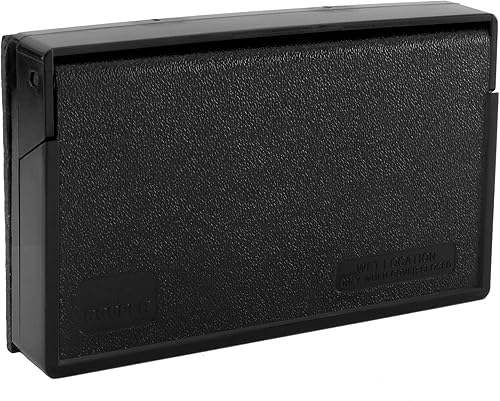 RecPro Placa de cubierta de toma de corriente exterior RV Para receptáculos GFIGFCI Sello resistente a la intemperie (negro)