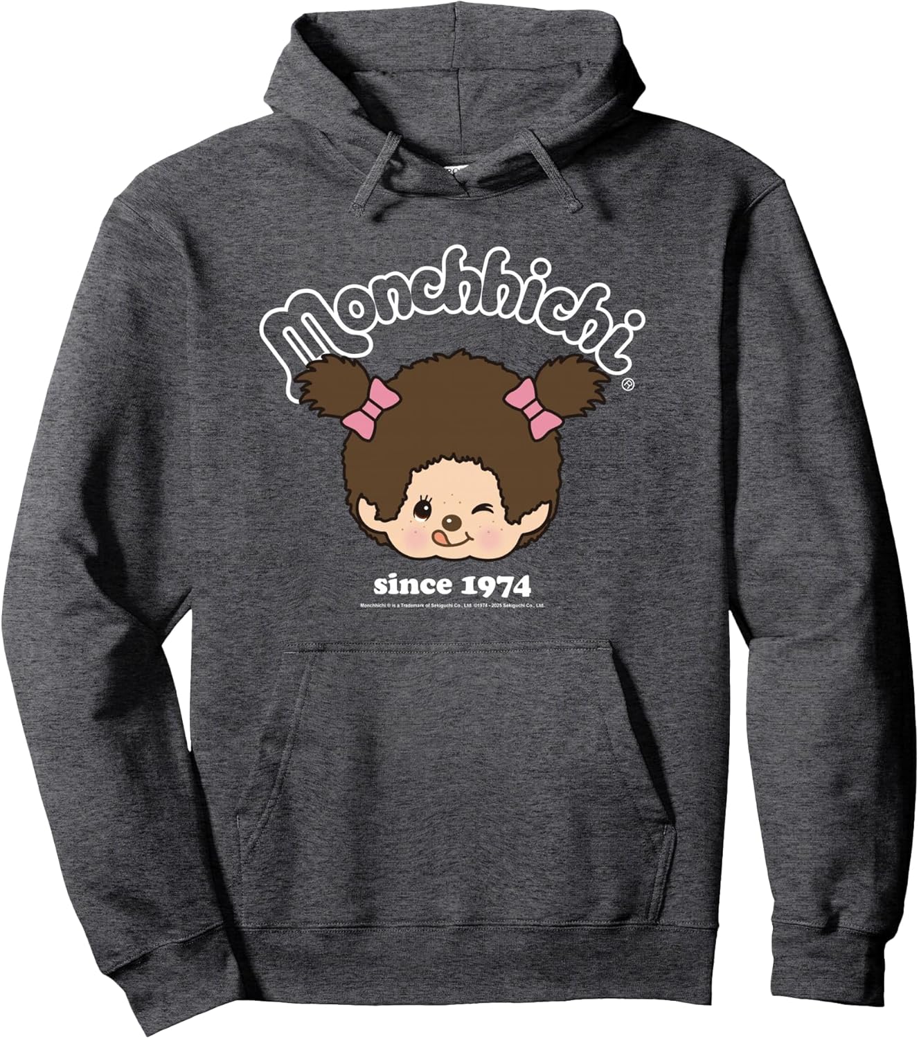 Monchhichi Since 1974 Happy Little Fluffy Girl Pullover Hoodie