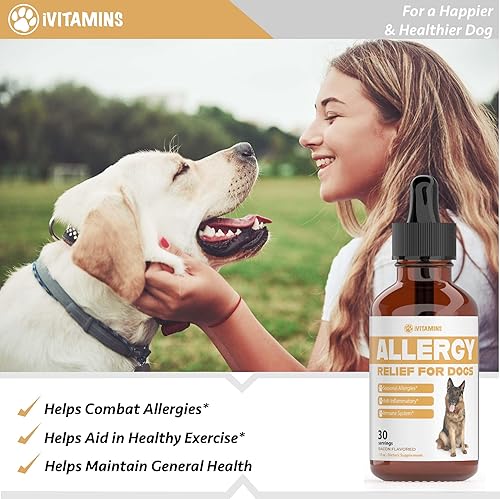 Miniatura 5 de Alivio natural de la alergia de los perros Ayuda a apoyar naturalmente el alivio de alergias y picazón para perros Alivio de la alergia para