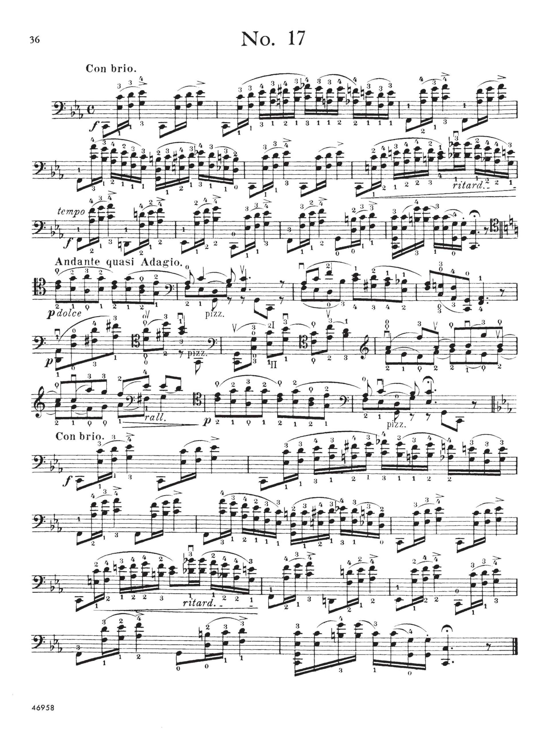 David Popper: High School of Cello Playing, Op. 73: 40 Etudes Cello Method