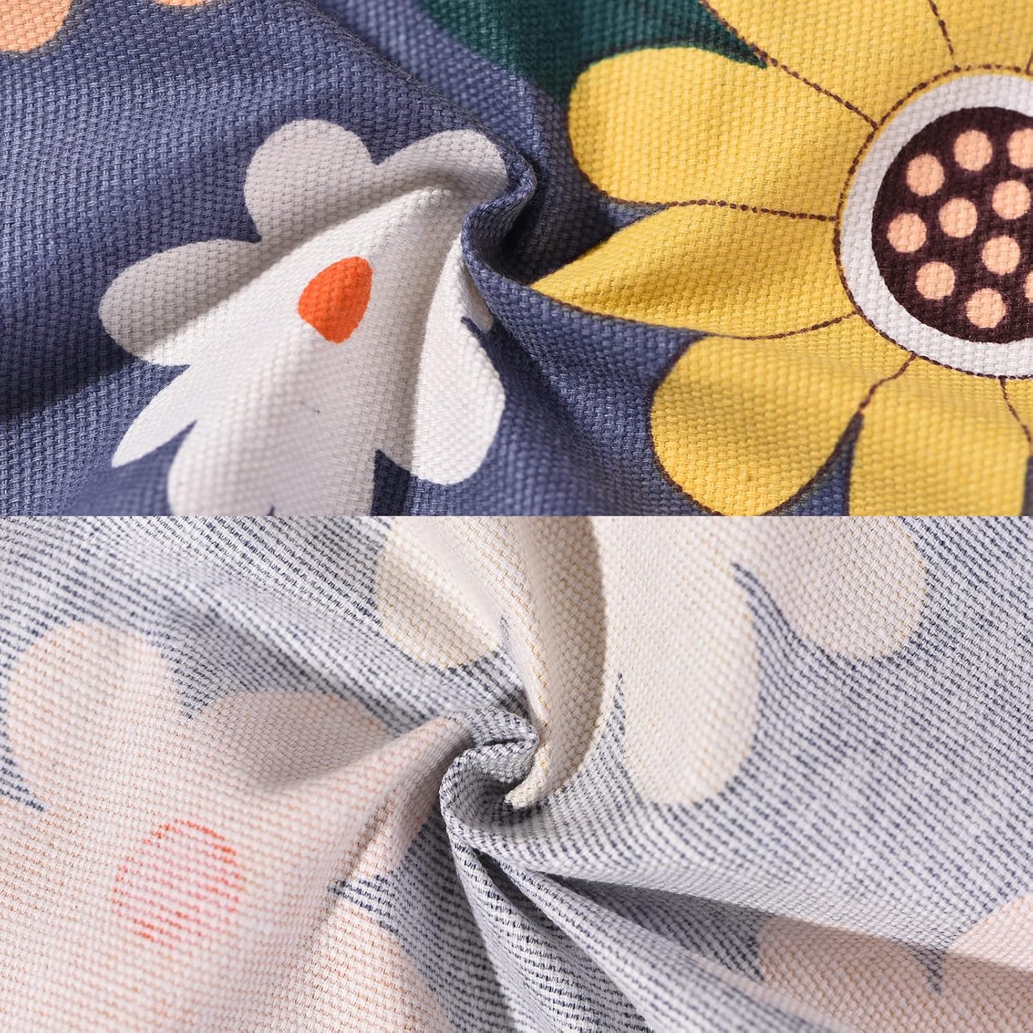 2 Pack Floral Apron for Women with Pockets, Adjustable Cotton Chef Aprons for Kitchen, Cooking, BBQ & Grill - Image 6