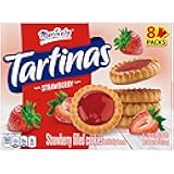 Marinela Tartinas Fresa Cookies, Strawberry Filled, Artificially Flavored, 8-Packs, 14.08 Ounces