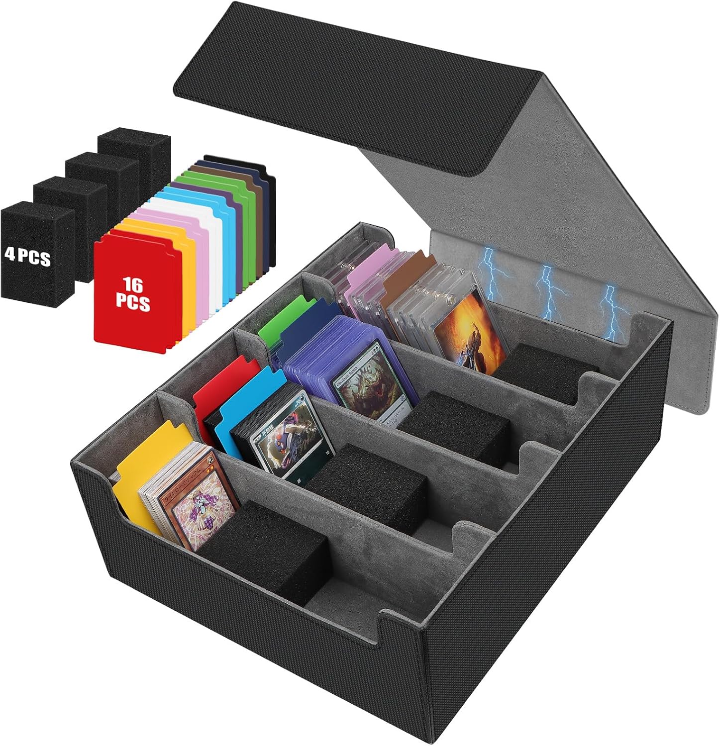 Amazon.com: AOBOPLE 3400+ Trading Card Storage Box,Storage Box for Top ...