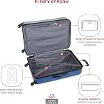 SWISSGEAR Chrome Hardside Expandable Spinner Luggage, Durable Lightweight Suitcase with 360 Spinner Wheels