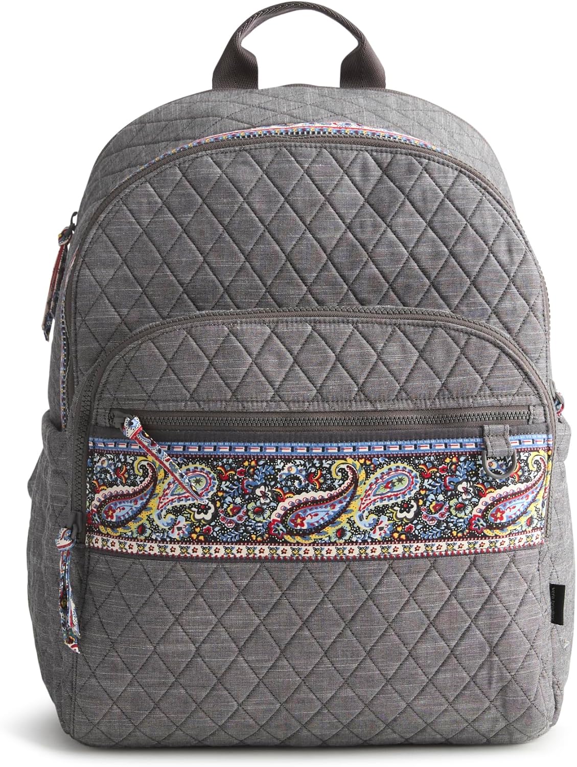 Vera Bradley Women's Premium Cotton Bancroft Backpack, Black Chambray, One Size - Image 7
