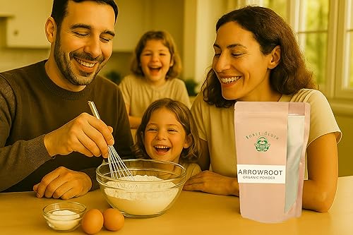 Miniatura 7 de Noble Sloth Polvo de arrurruz orgánico prémium de 16 onzas, almidón de arrurruz natural puro, sin gluten, sin OMG, espesante para cocinar y hornear,