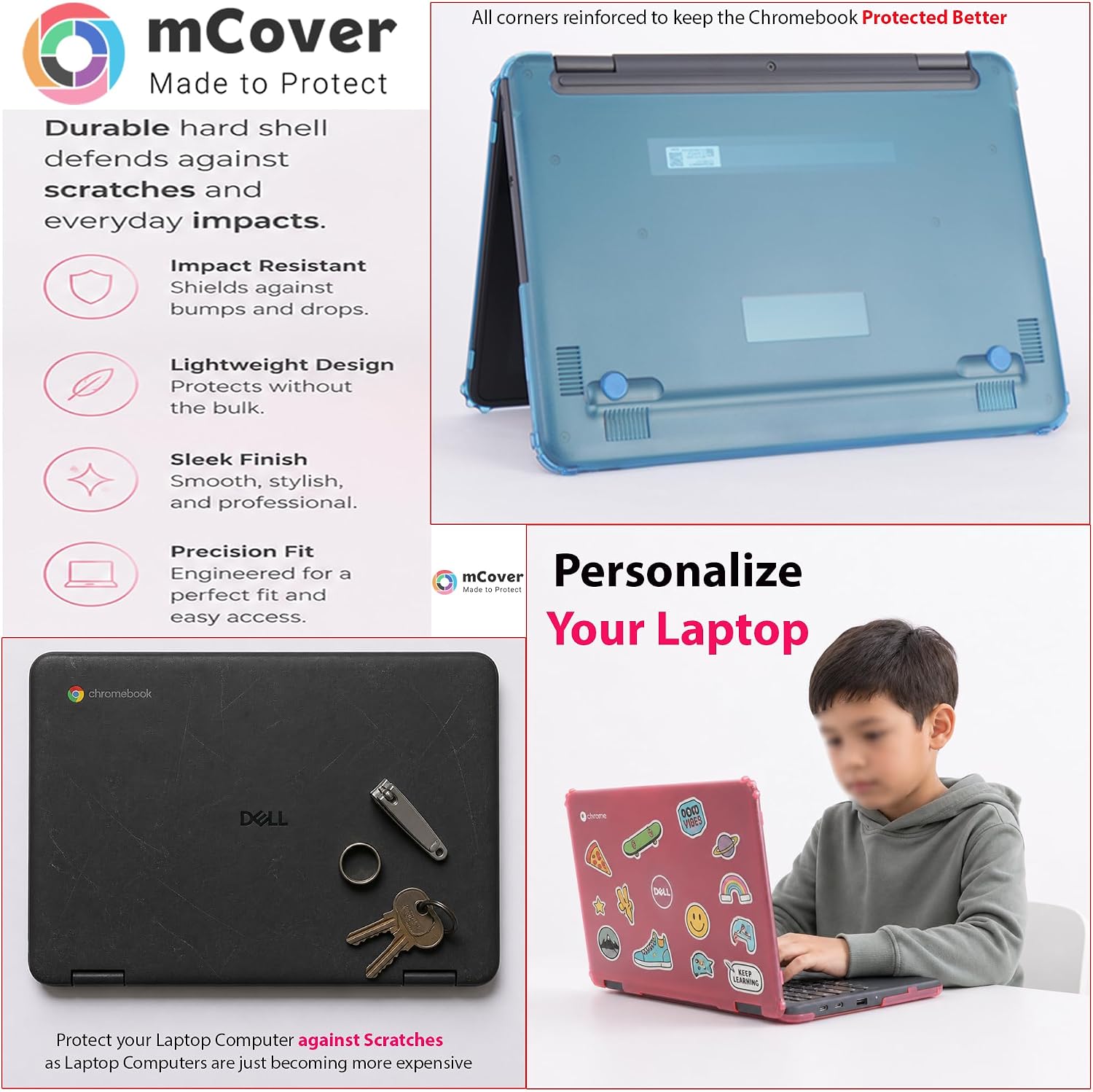 mCover Case Compatible for 2019~2022 11.6" Dell Chromebook 3100/3110 2-in-1 Education Series(with 360 ° Hinge) Laptop ONLY (NOT Fitting Any Other Dell Models) - Purple