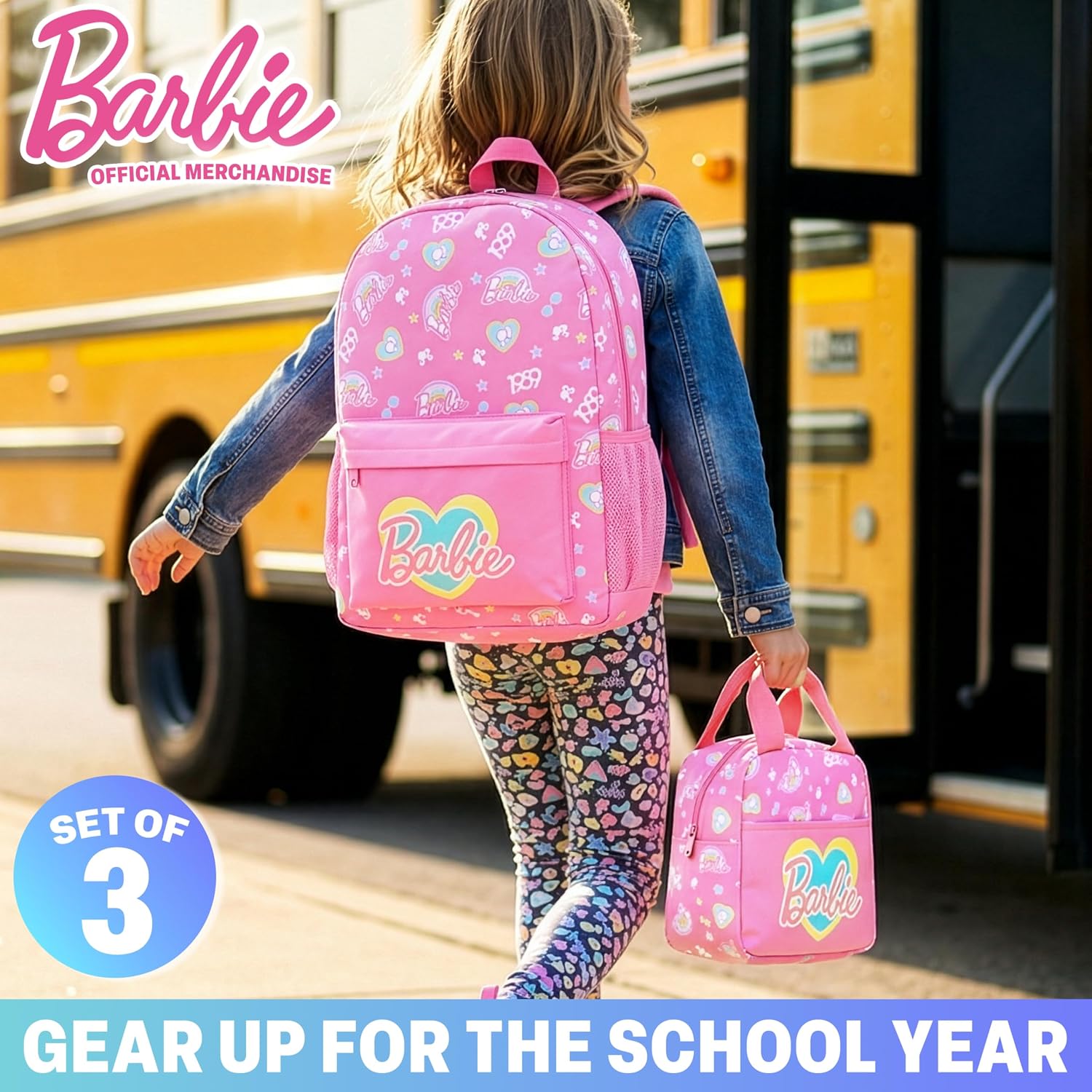 Get Trend Barbie Girls Backpack Lunch