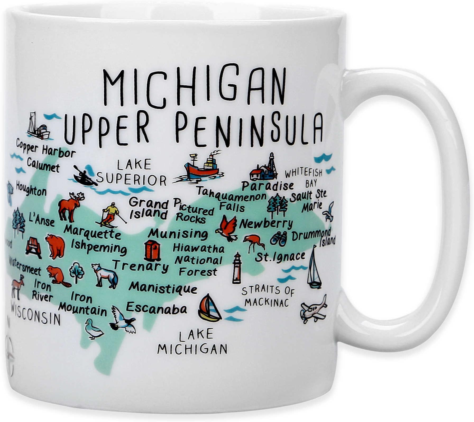 PDTXCLS Canoly XGATML My Place Michigan Upper Peninsula Jumbo Mug