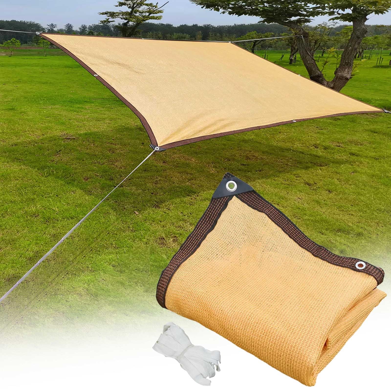 High-De 90% Sun 3 x 6,7 m plandeka siatkowa z przelotkami do Pera Patio Altana, na taras, do ogrodu, na zewnątrz, siatka