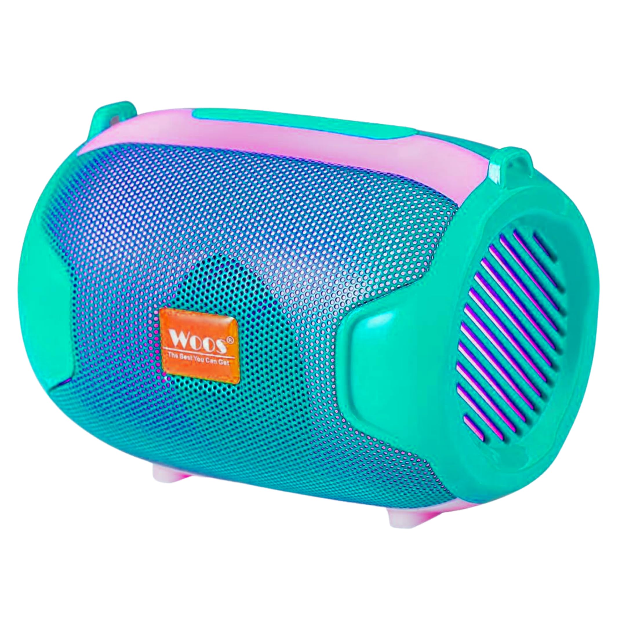 Woos BeatBall Unleash Stereo Power with Vibrant RGB, USB, TF, and FM - Innovative Design with Hanging Points for Portable Musical Bliss(Green)