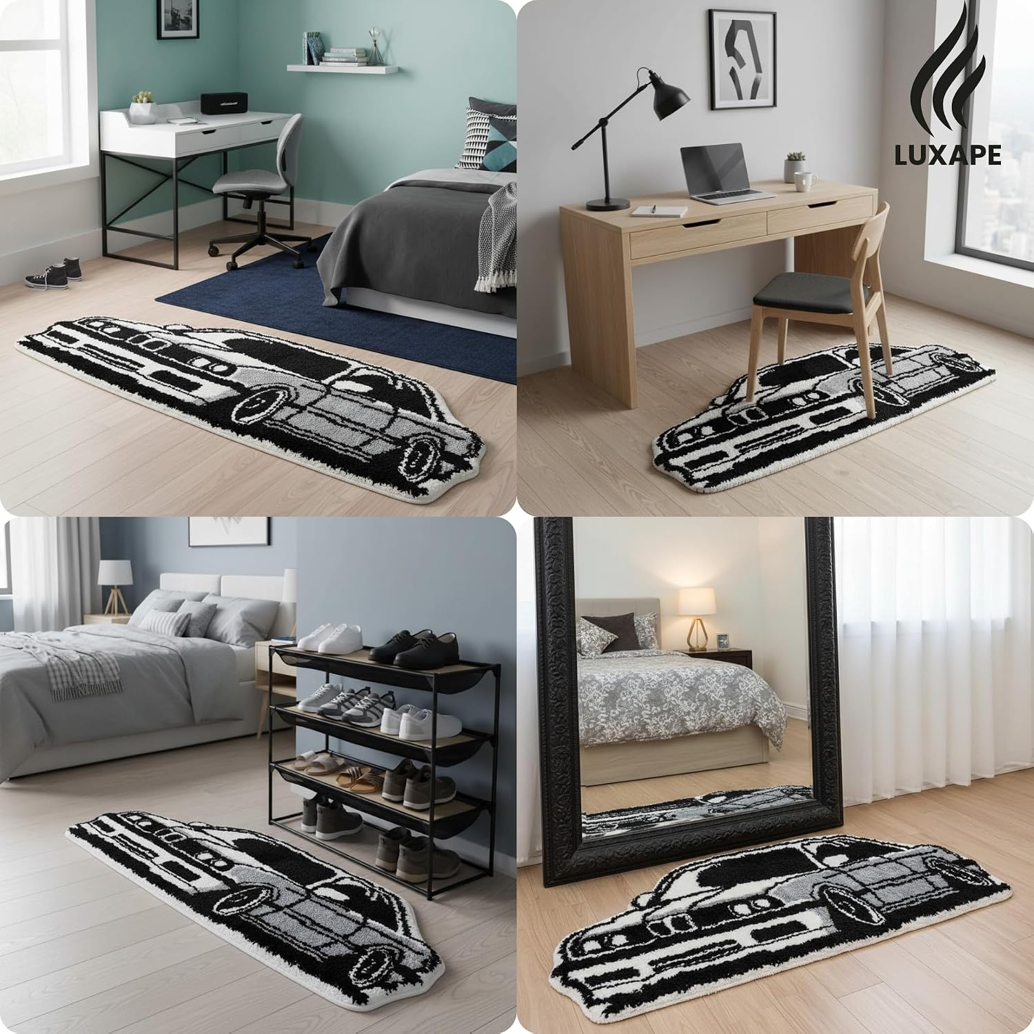 Car Rug - Handmade & Premium- 28in (70cm) - Hypebeast Decor - Hypebeast Room - Living Room, Bedroom, Children Bedroom, Door mat - Aesthetic Room Decor Rugs (Car02)