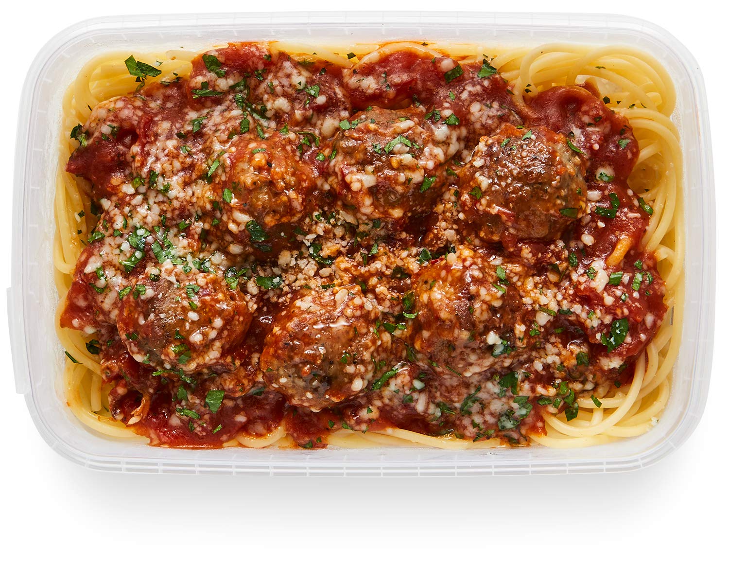 Amazon Kitchen Spaghetti Beef Meatballs Marinara Sauce Single Serve Meal 14 oz — view 2
