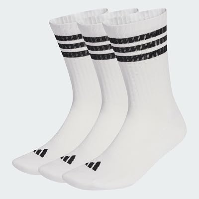 adidas Unisex Lot de 3 paires de chaussettes mi-mollet rembourrées 3 bandes