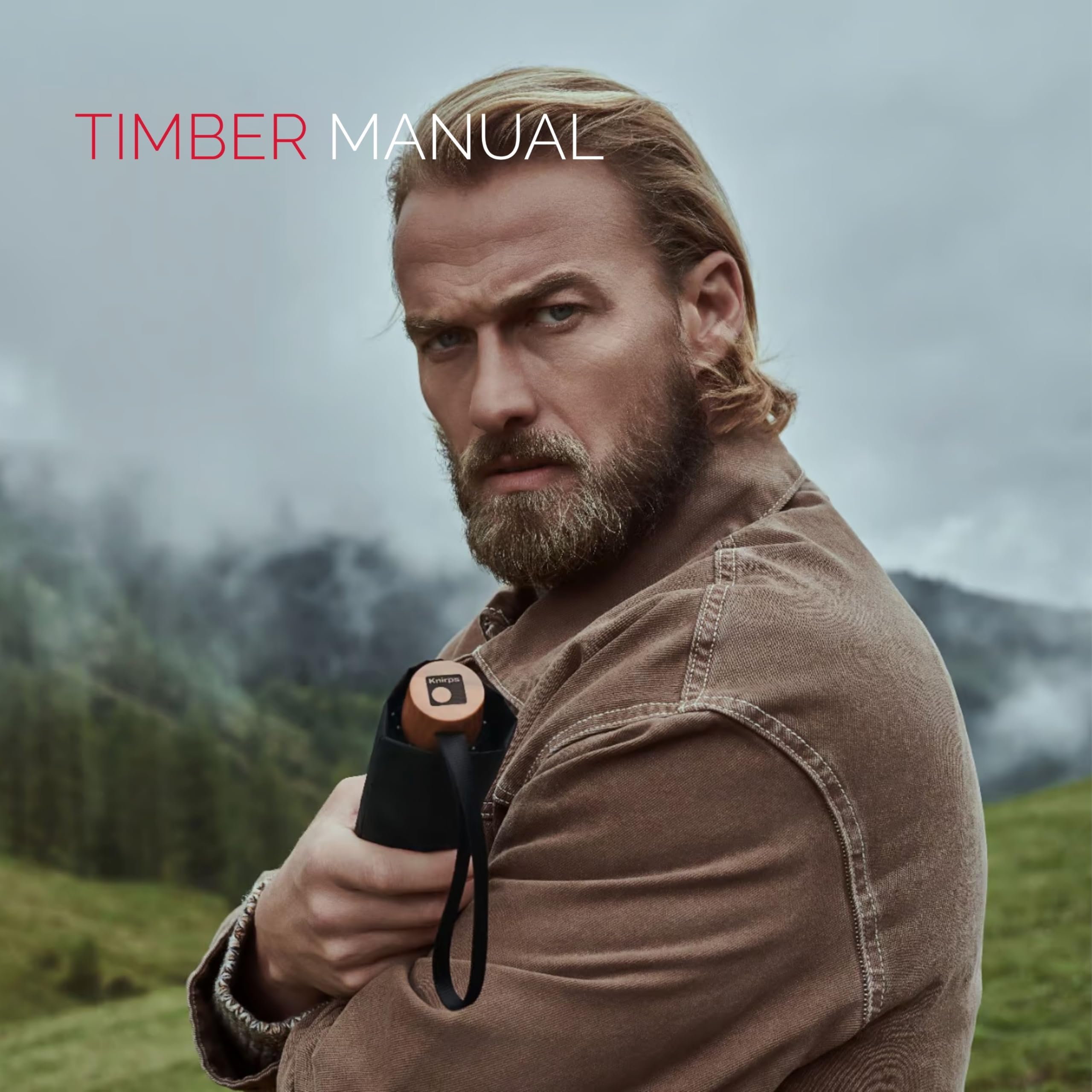 Knirps Timber, manual in verschiedenen Farben