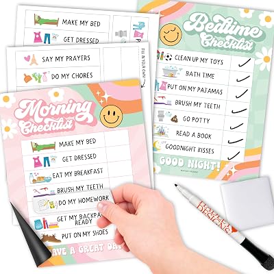 Magnetic Morning & Bedtime Routine Chart for Kids - Australia | Ubuy