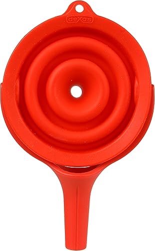 Miniatura 2 de Dexas POP - Embudo de silicona plegable pequeño, 2.5 pulgadas de diámetro, color gris