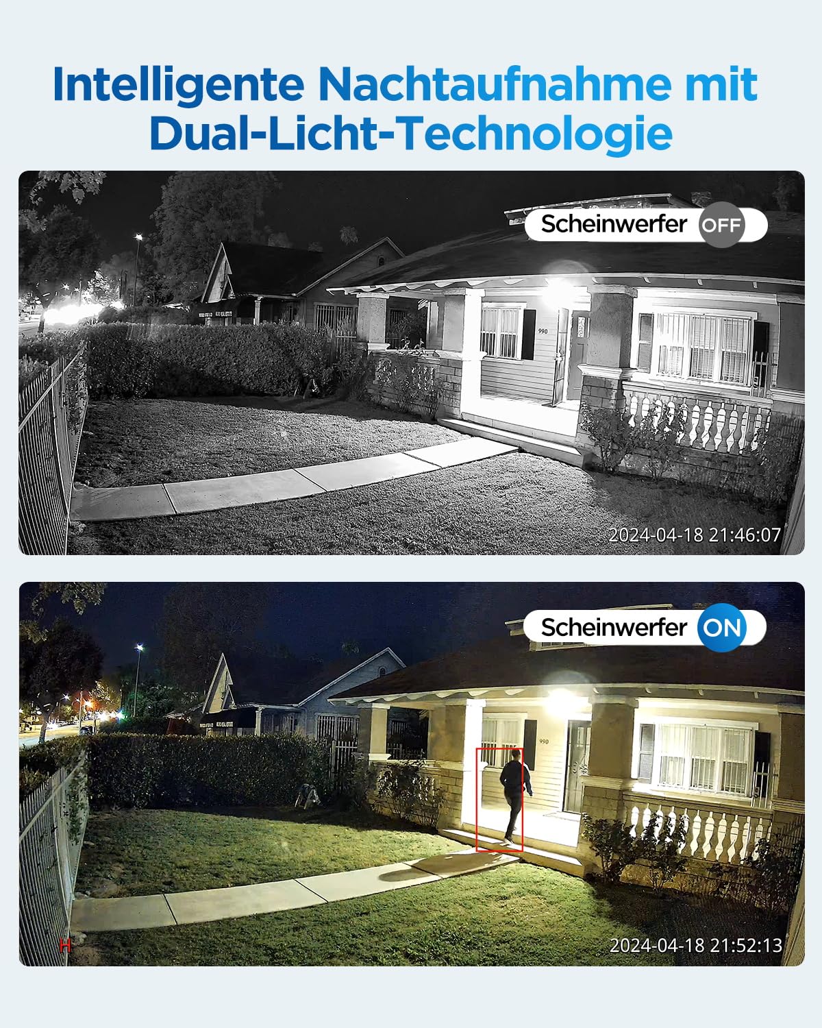 4COVR 12MP Überwachungskamera Aussen Set, 8CH NVR 2TB HDD, DLY97KAAM0808