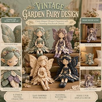 Patchwork Fairy Kit - Fairy Patchwork DIY Collection,Fairy Patchwork Sewing Kit