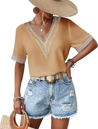 Yuson Girl Camisetas Manga Corta Mujer Camisas Elegantes Blusas Mujer Verano con