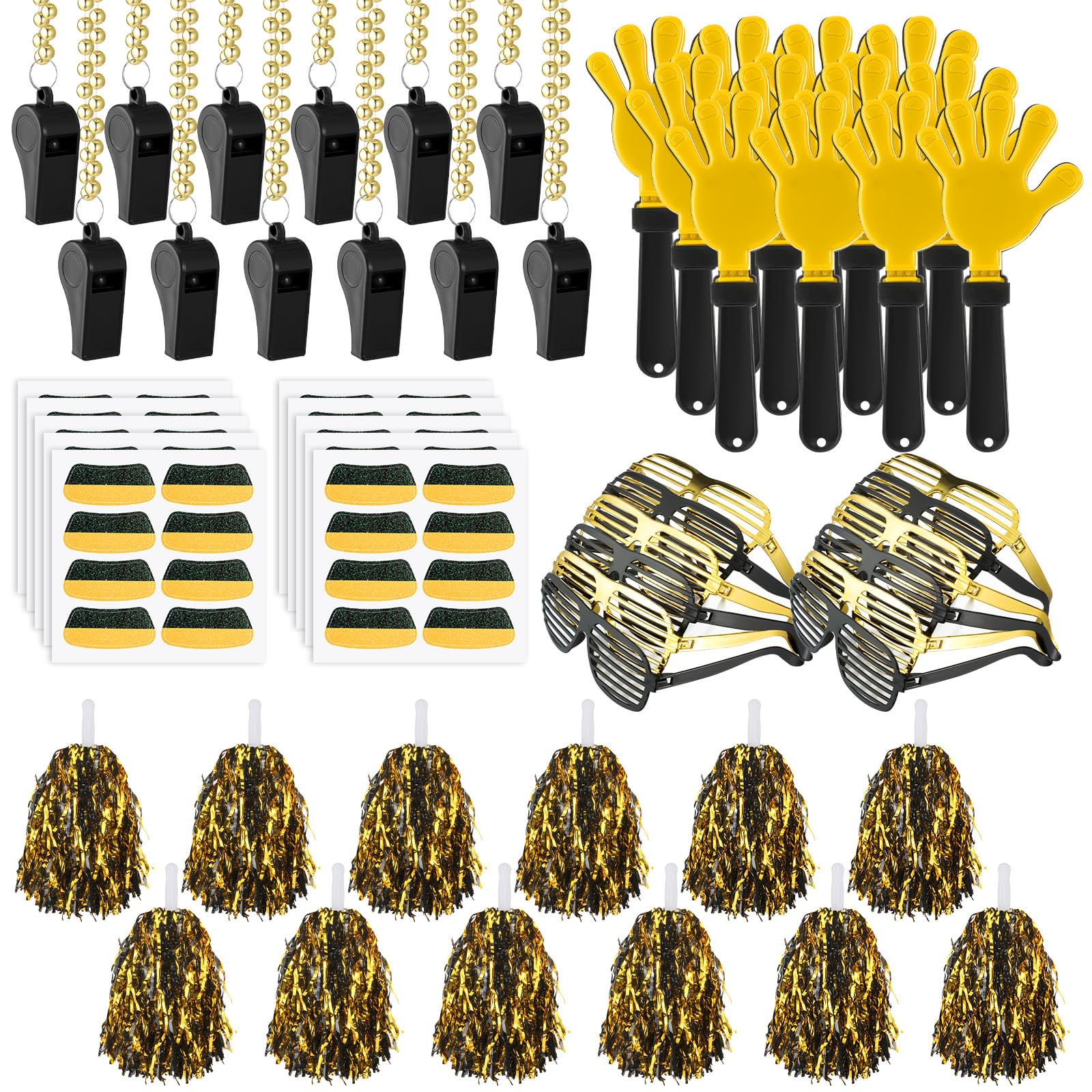 Realspring 148 Pcs Spirit Week Accessories School Team Spirit Items