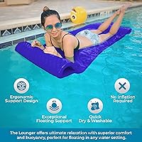 Vista 5 de VOS Infinity Lounger Effusion Float for Adults and Kids, Ultra Buoyant Water Floats for Pools, Beaches, Lakes, Water Parks