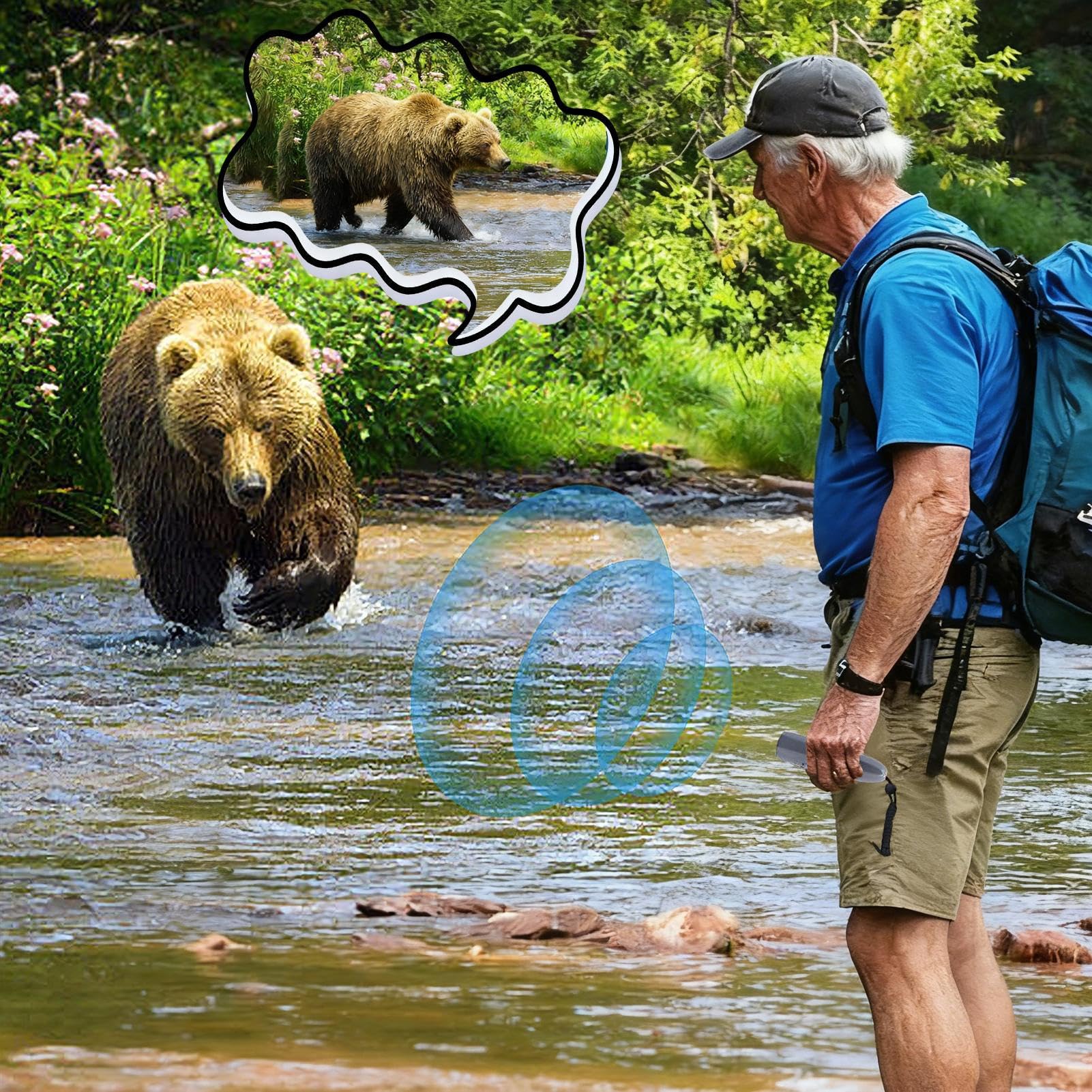 Cuerno De Oso - 125dB Suministros De Seguridad Para Pesca Eléctrica - Corneta Anti-Animales para Camping - para Excursionistas Pescadores Dueños de Perros Senderismo Camping Parques Nacionales