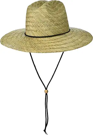 Men’s Classic Straw Sun Beach Hat - Wide Brim