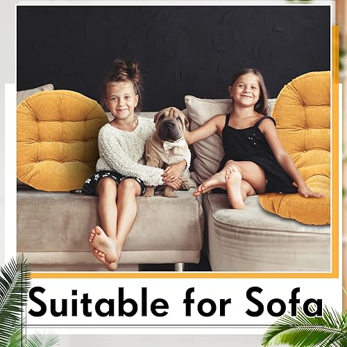 Miniatura 6 de 4 cojines redondos de suelo de 22 x 22 pulgadas, almohada de suelo de meditación, almohada grande de suelo para niños y adultos, cojín de