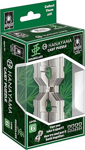 Miniatura 6 de BePuzzled  Reloj de arena Hanayama Metal Brainteaser Puzzle Mensa nivel 6, para edades de 12 años en adelante