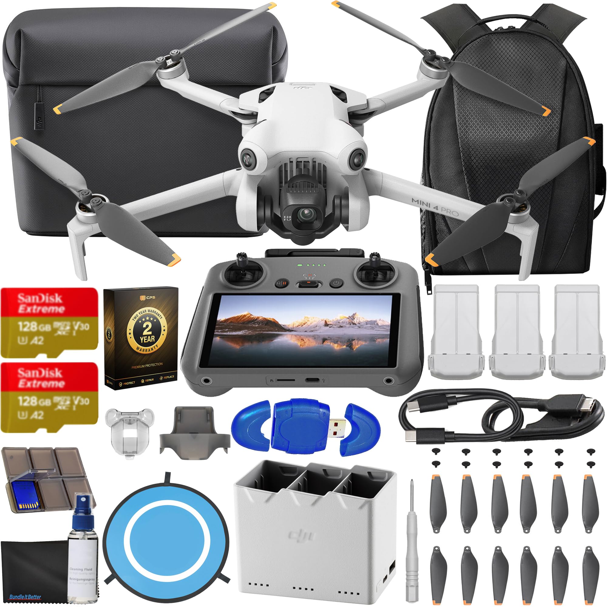 Amazon.com: DJI Mini 4 Pro Drone Fly More Combo Plus with RC 2
