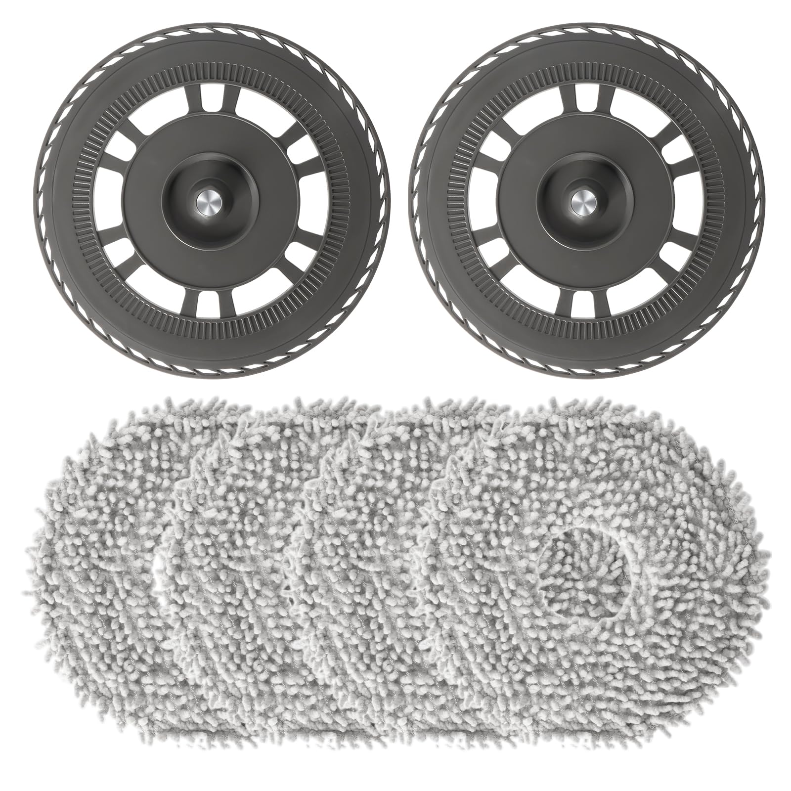 2 Pièces Chiffons Lingettes Avec Rechange, Serpillières