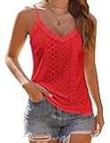 Camisole for Women V Neck Spaghetti Strap Tank Tops Sleeveless Blouses Loose Fit