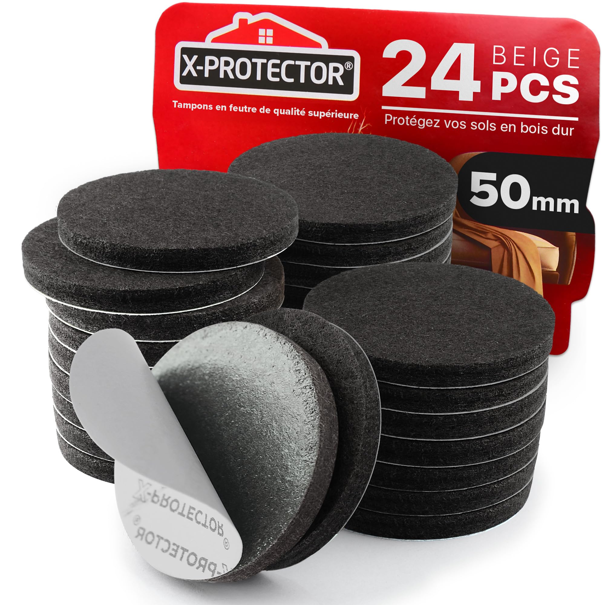 x-protector patins feutre auto-adhésifs