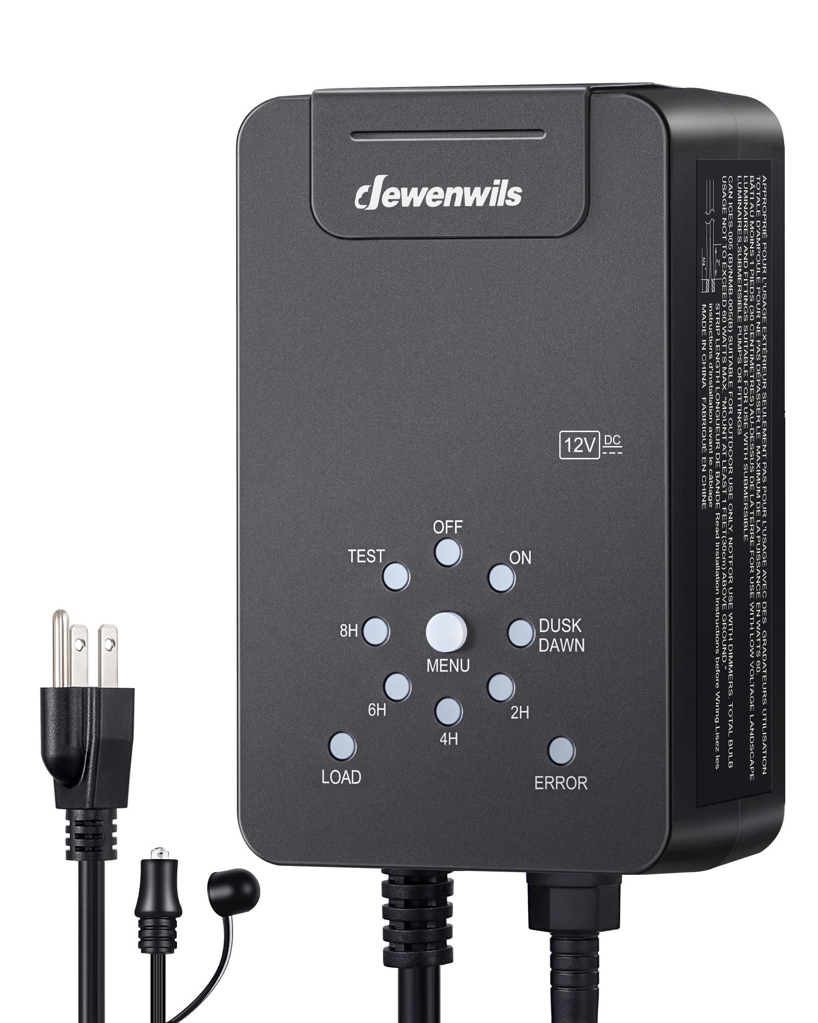 Photo 1 of *See Clerk Notes* DEWENWILS 60W Low Voltage Transformer, Dusk to Dawn Sensor, Countdown Timer