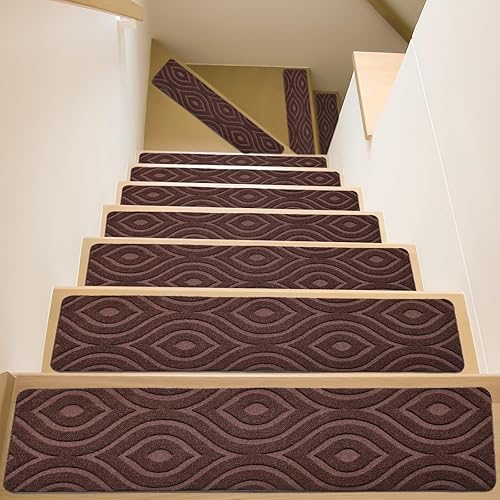 MATAHUM 15 caminos de poliéster antideslizante de 8 x 30 pulgadas, alfombras reutilizables para interiores para ancianos, niños y mascotas, color