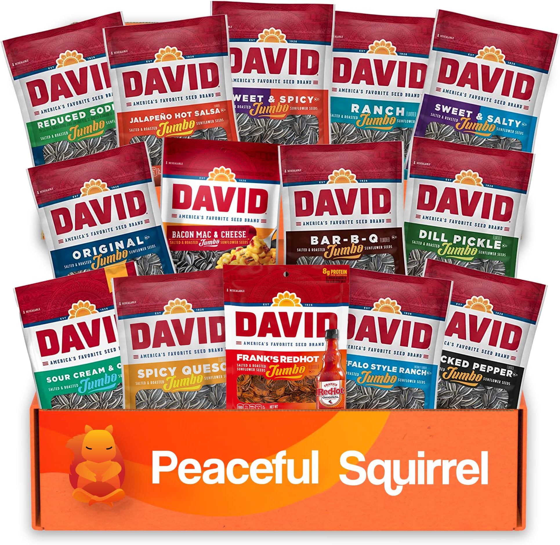 DAVID Seeds Cracked Pepper Flavored Salted and Roasted