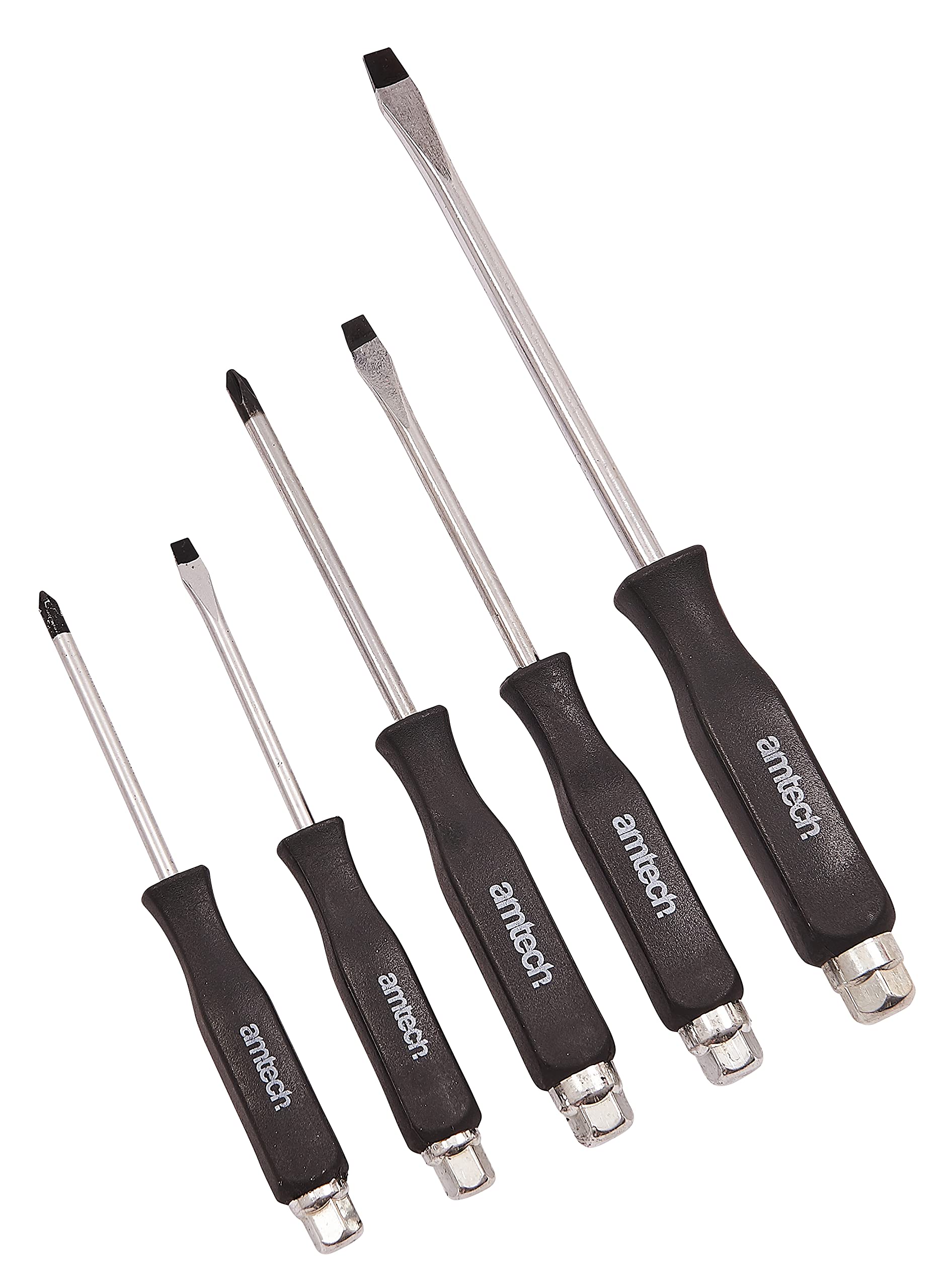 5Pc Go-Thru Screwdriver Set - Go Through Set Magnetic Screwdriver Phillips Slotted Hex Tip Pro 5Pc Tips Screwdrivers Thru Mechanic 5032759034833