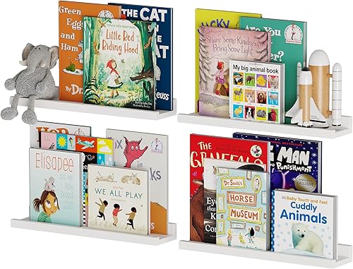 You Have Space Estantería para niños, estante de repisa de fotos para sala de estar, oficina, decoración de guardería y estantes de cocina de