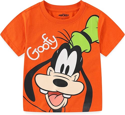 Miniatura 5 de Disney Mickey Mouse & Friends - Paquete de 4 camisetas para niños pequeños y niños pequeños, azulrojoamarillonaranja