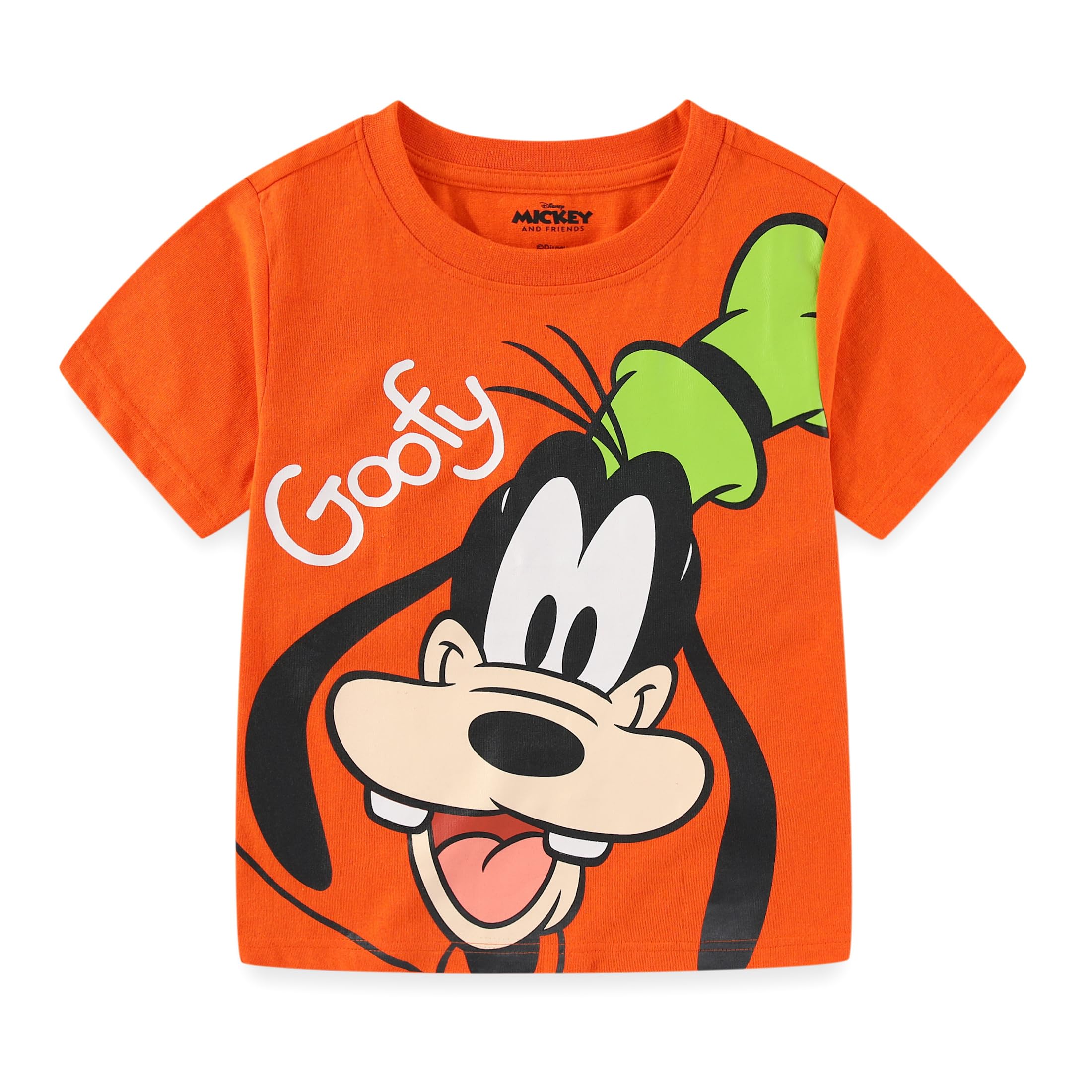 Disney Mickey Mouse & Friends T-shirt dla maluchów i małych dzieci, niebieski, czerwony, żółty, pomarańczowy, 4 sztuki