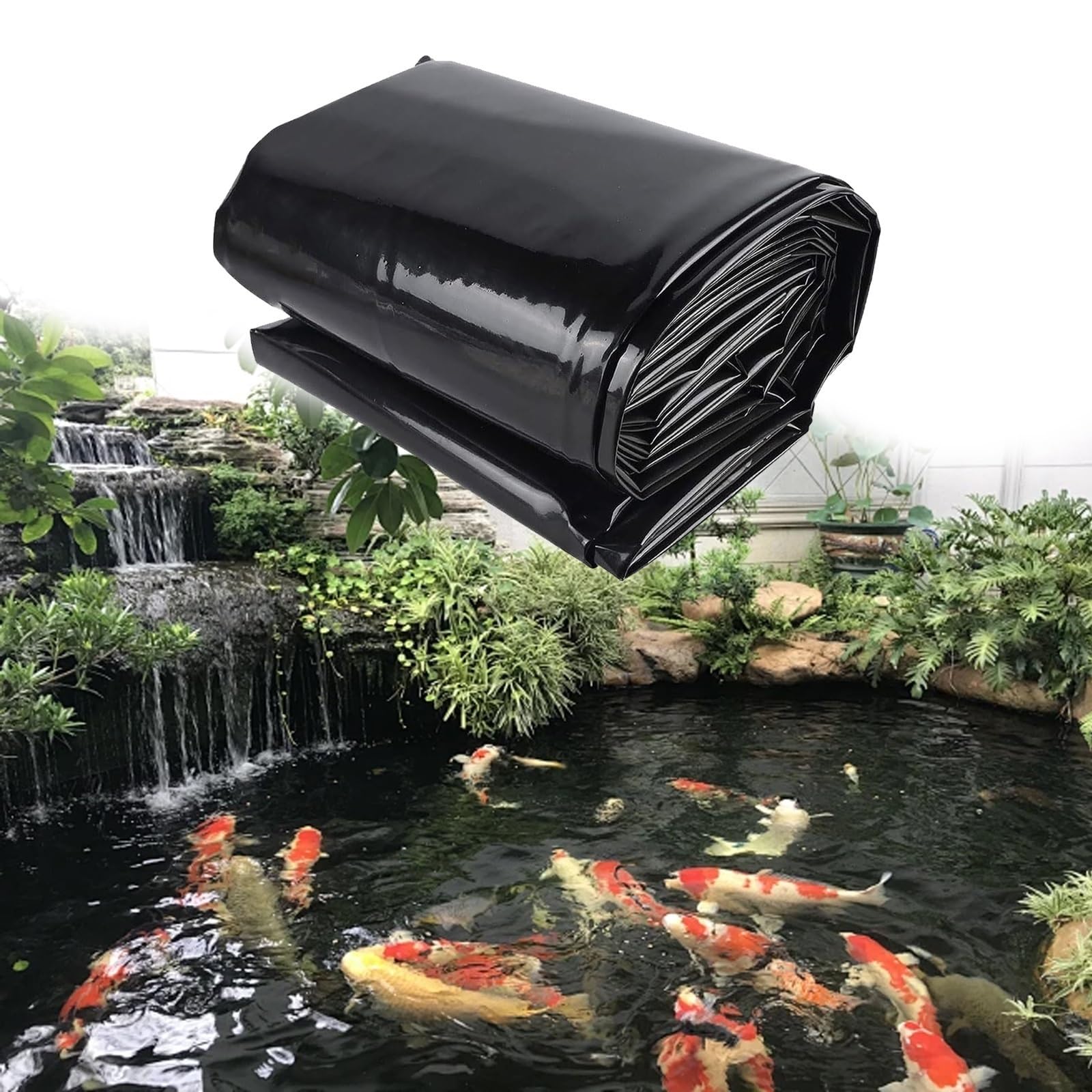 Revêtement de bassin de 0,12 mm d'épaisseur pliable et imperméable pour grand plan d'eau